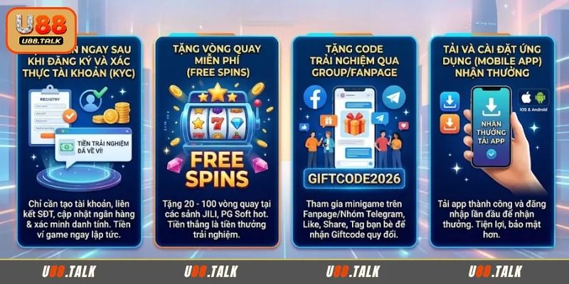 Những chương trình nhà cái tặng tiền trải nghiệm được ưa chuộng 2026
