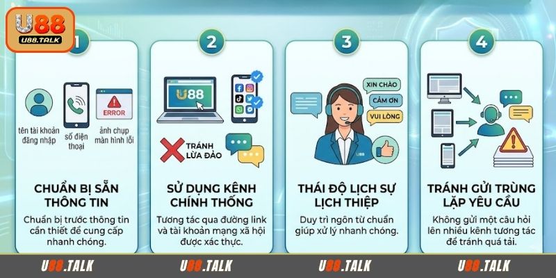Những vấn đề cần nắm rõ trước khi liên hệ U88